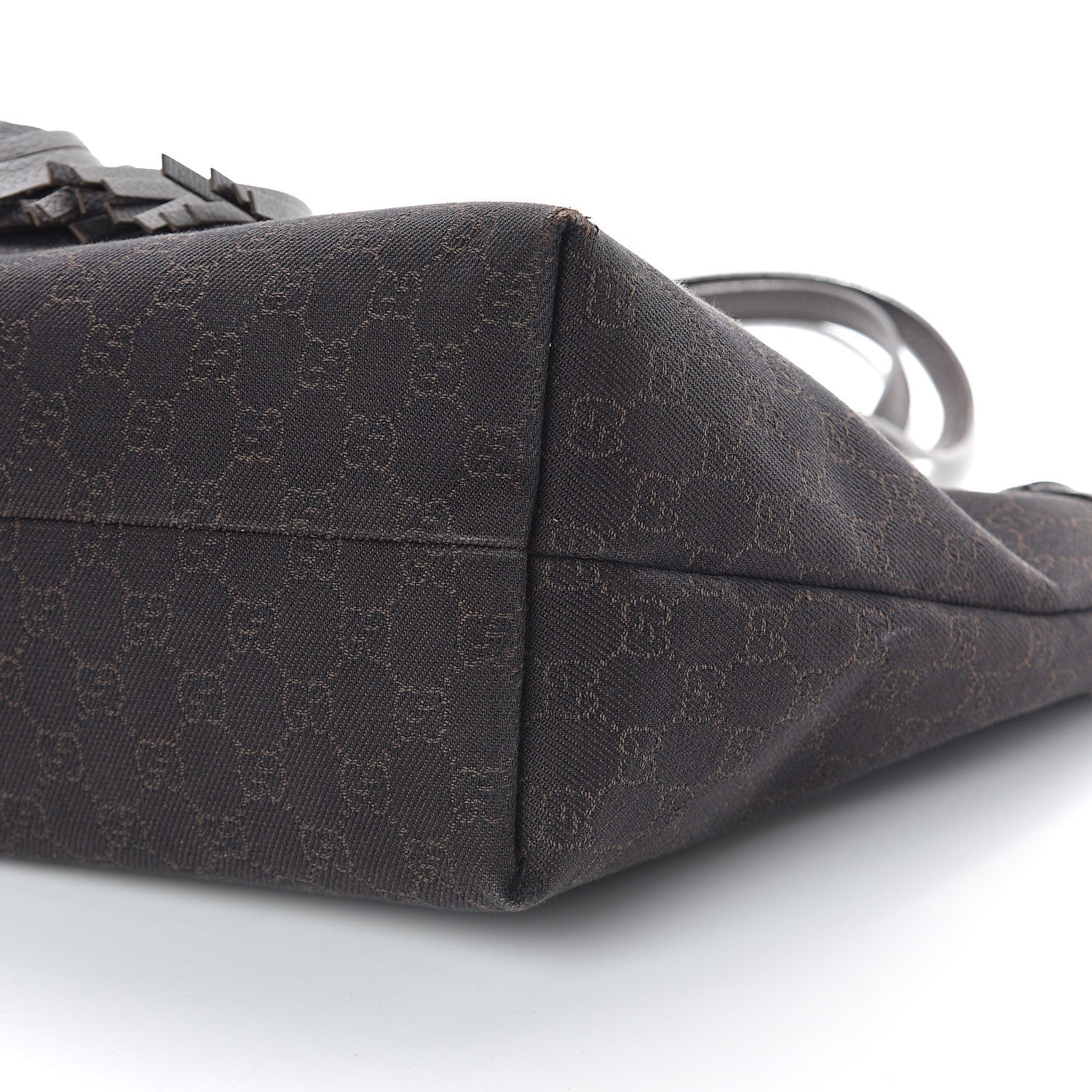 Gucci Monogram Peggy Braided Tote Black 8 of 8