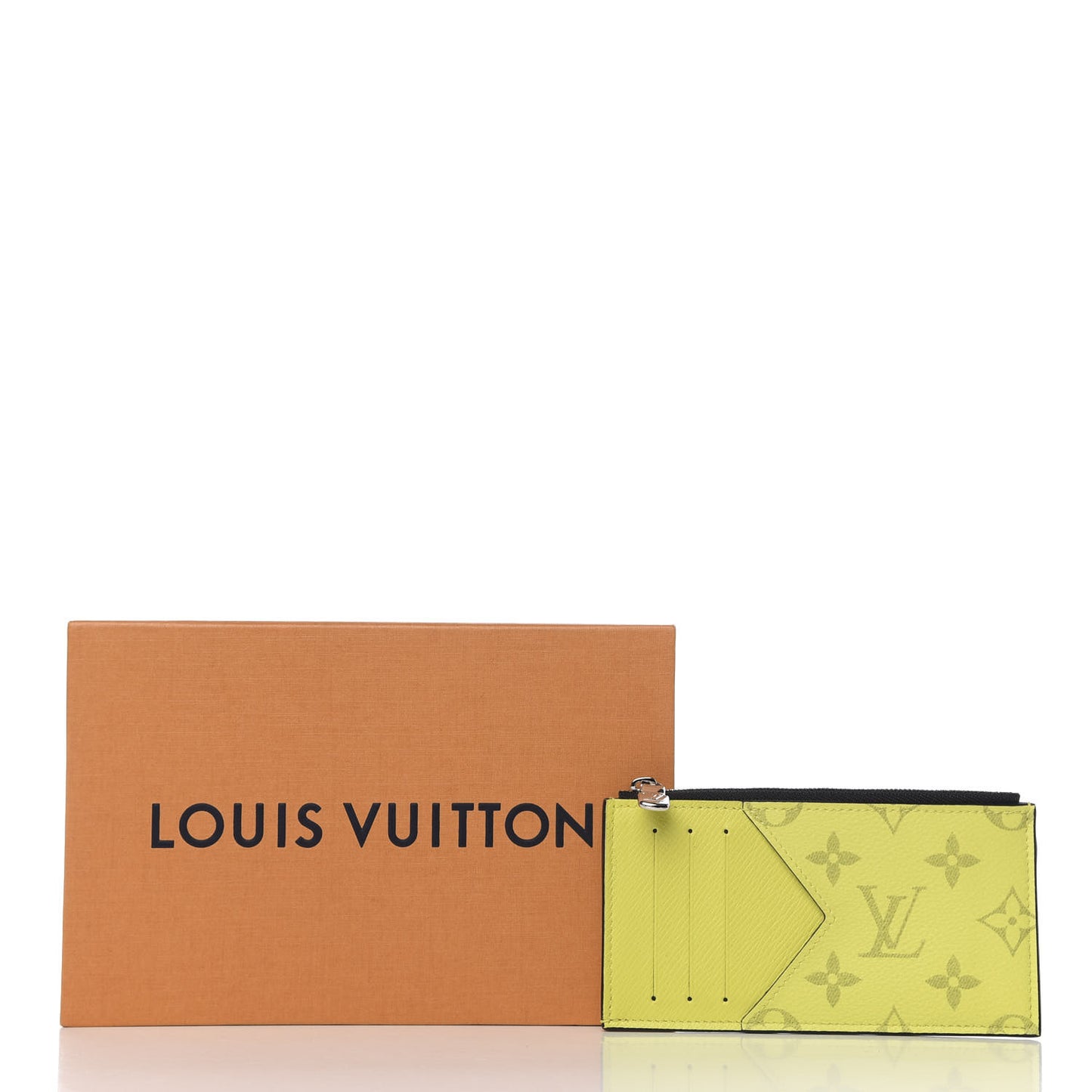 Monogram Taiga Coin Card Holder Yellow