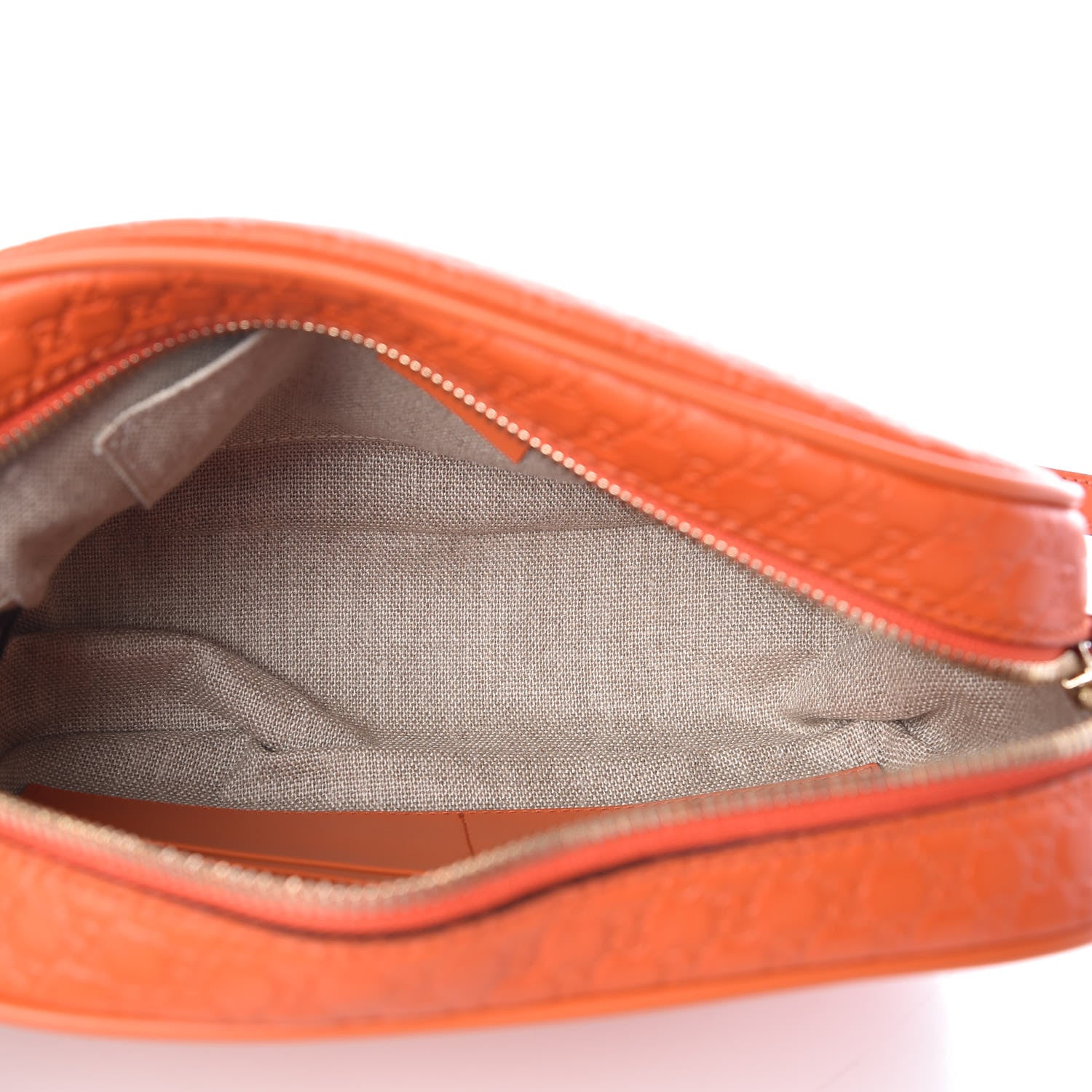 Gucci Soft Microguccissima Mini Bree Messenger Bag Sun Orange 5 of 10