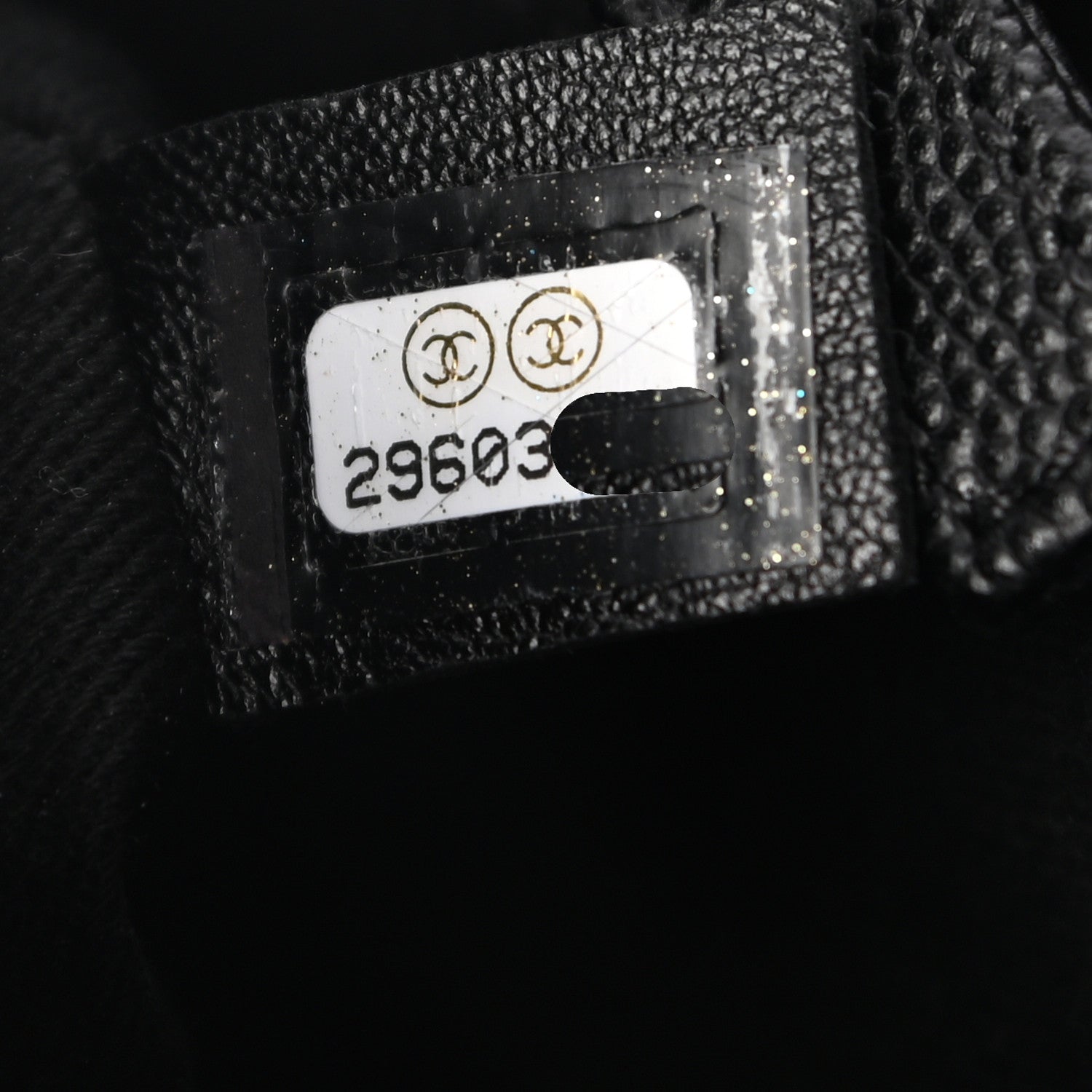 Chanel Caviar Lizard Embossed Quilted Small Coco Handle Flap Black 7 of 9