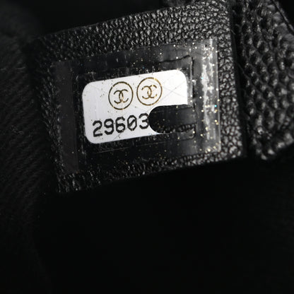 Chanel Caviar Lizard Embossed Quilted Small Coco Handle Flap Black 7 of 9