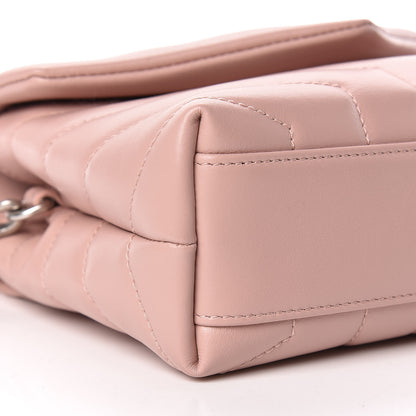 Saint Laurent Calfskin Y Quilted Monogram Toy Loulou Crossbody Bag Tender Pink 6 of 12