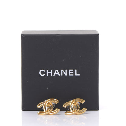 Chanel Metal Obazine CC Earrings Gold 5 of 5