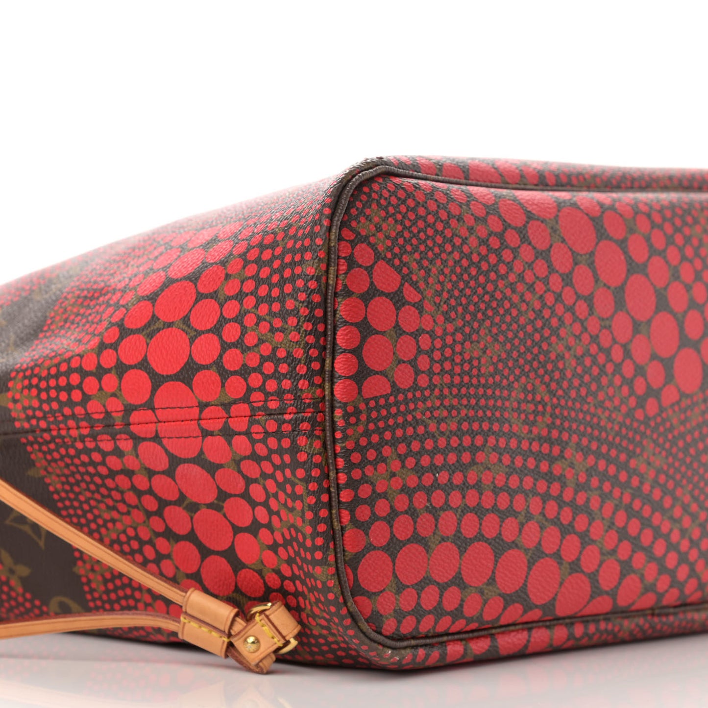 Monogram Kusama Waves Neverfull MM Red