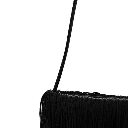 Alexander Wang Satin Crystal Fringe Shoulder Bag Black 13 of 13