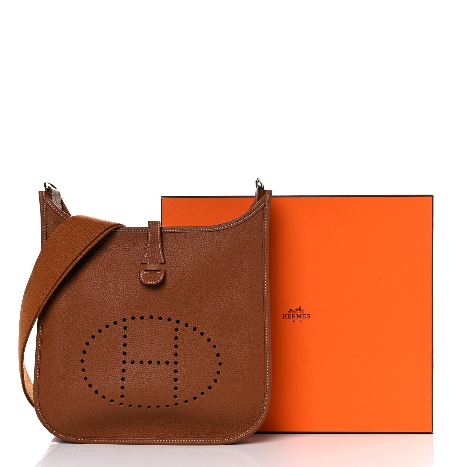 Hermes Taurillon Clemence Evelyne III PM Gold 11 of 11