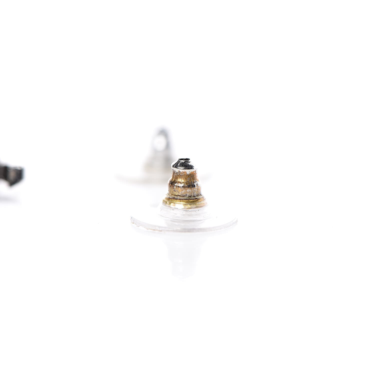 Chanel Ruthenium Crystal CC Earrings 5 of 6