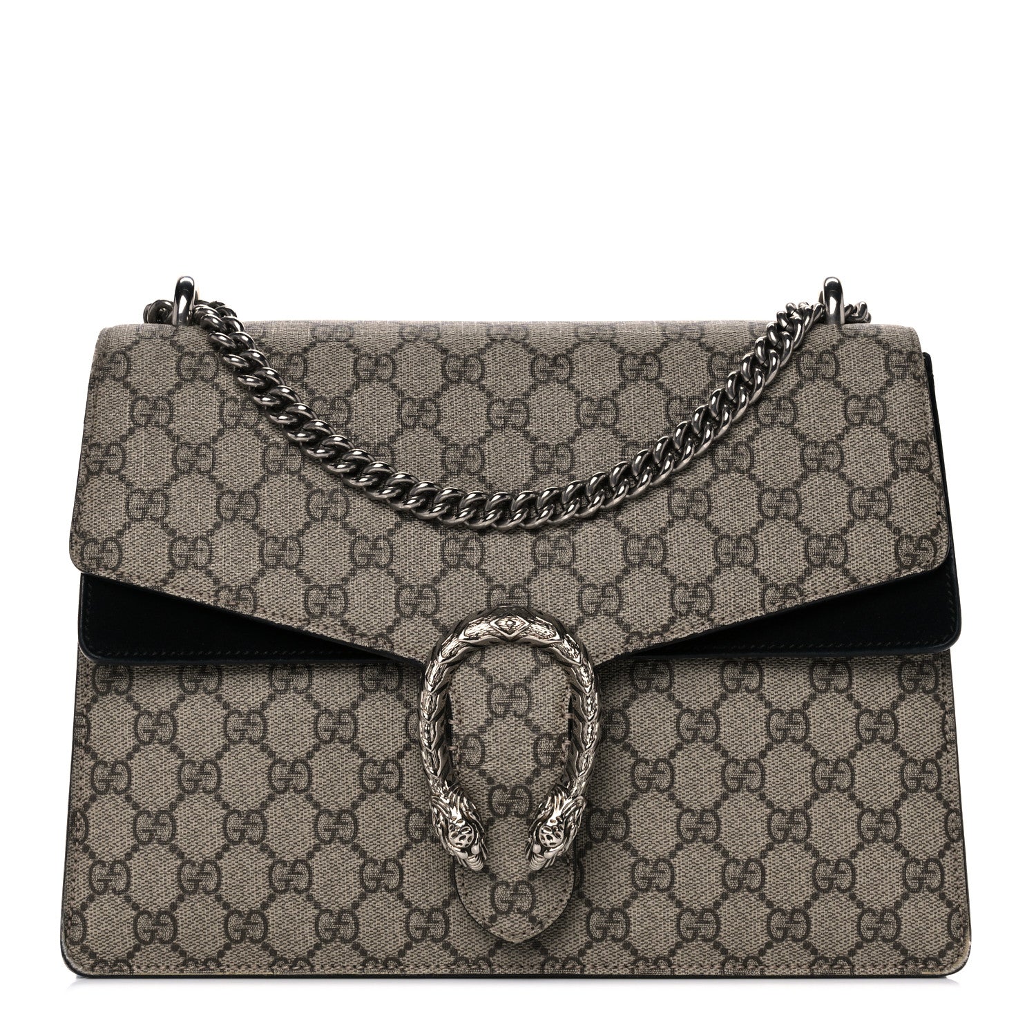 Gucci GG Supreme Monogram Medium Dionysus Shoulder Bag Black 1 of 13