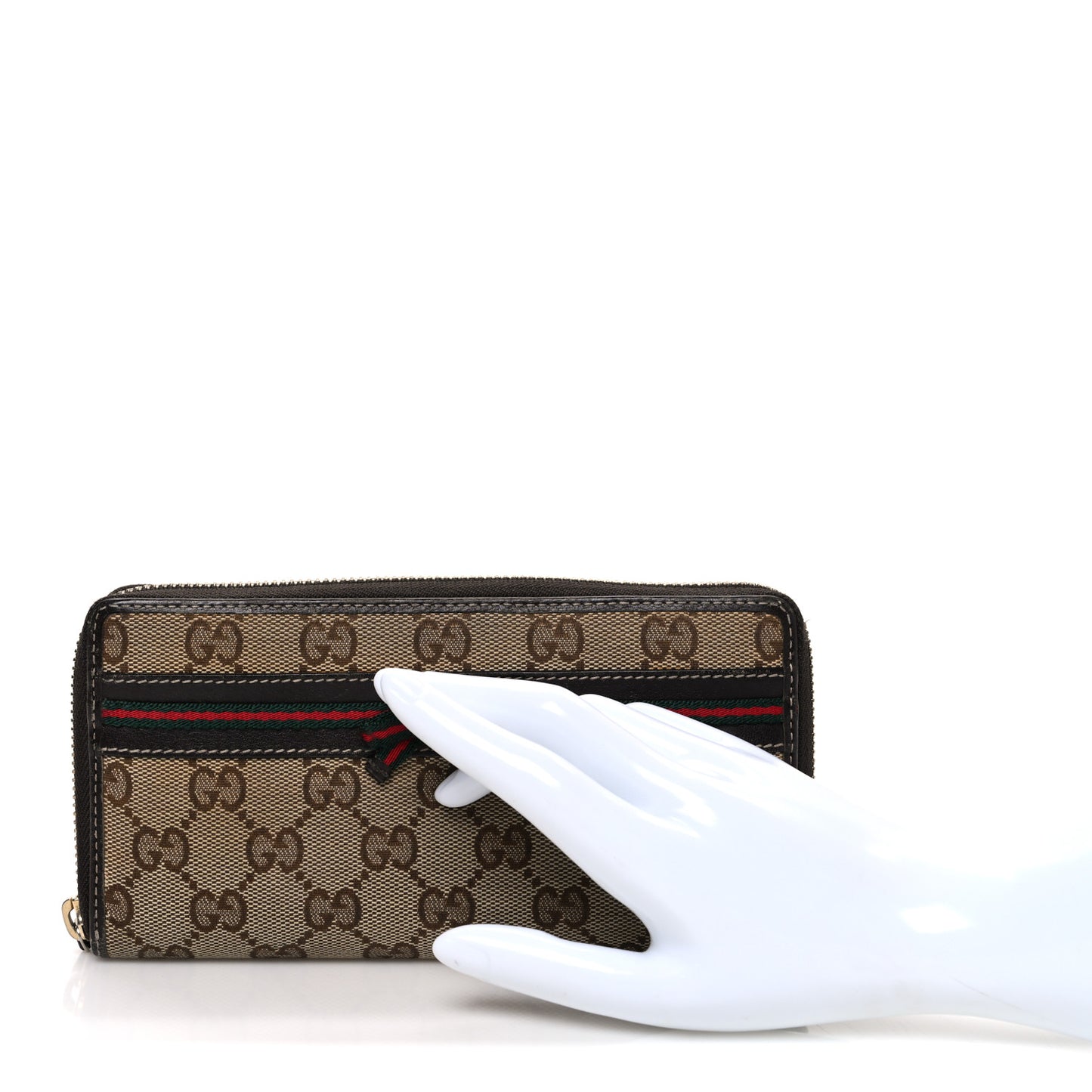 Monogram Mayfair Zip Around Wallet Dark Brown