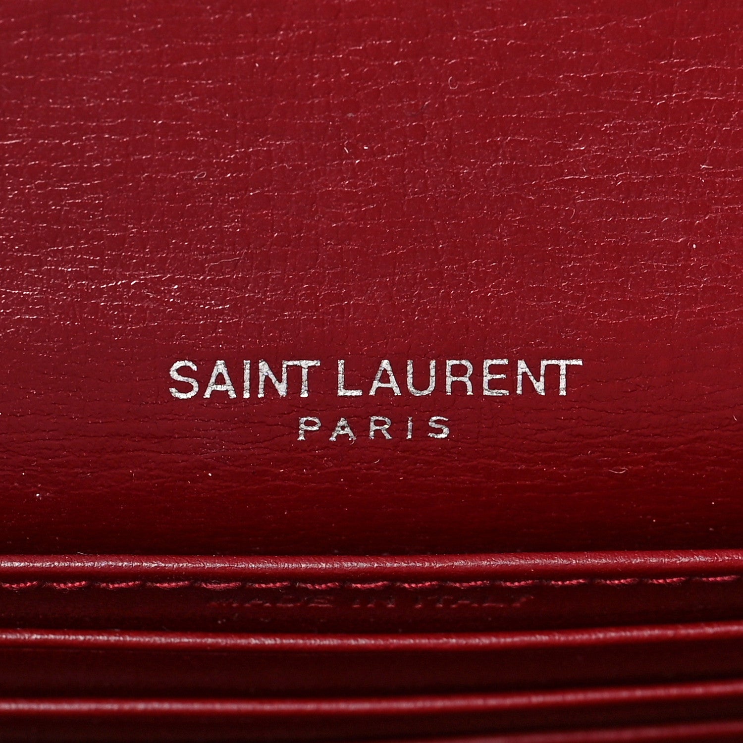 Saint Laurent Calfskin Monogram Sunset Chain Wallet Palissandre 5 of 7