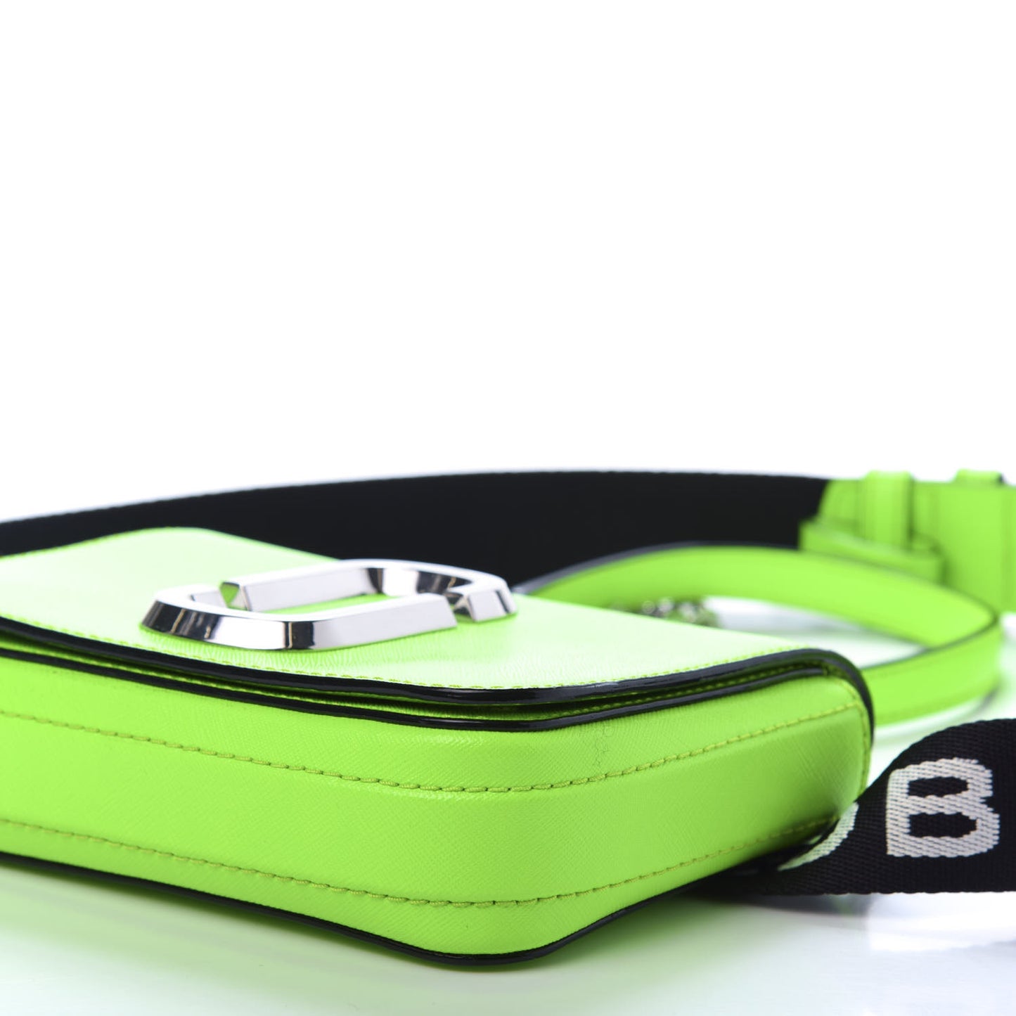 Saffiano Hip Shot Belt Bag Bright Green