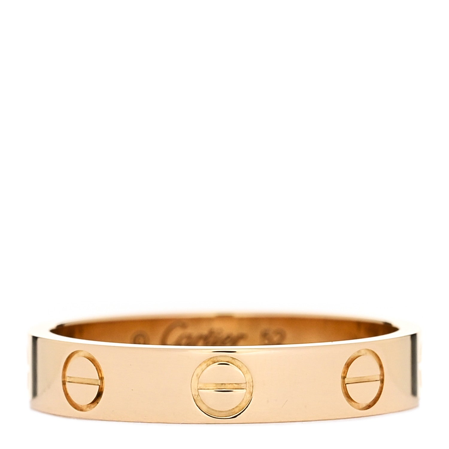 Cartier 18K Yellow Gold 3.5mm LOVE Wedding Band Ring 52 6 1 of 5