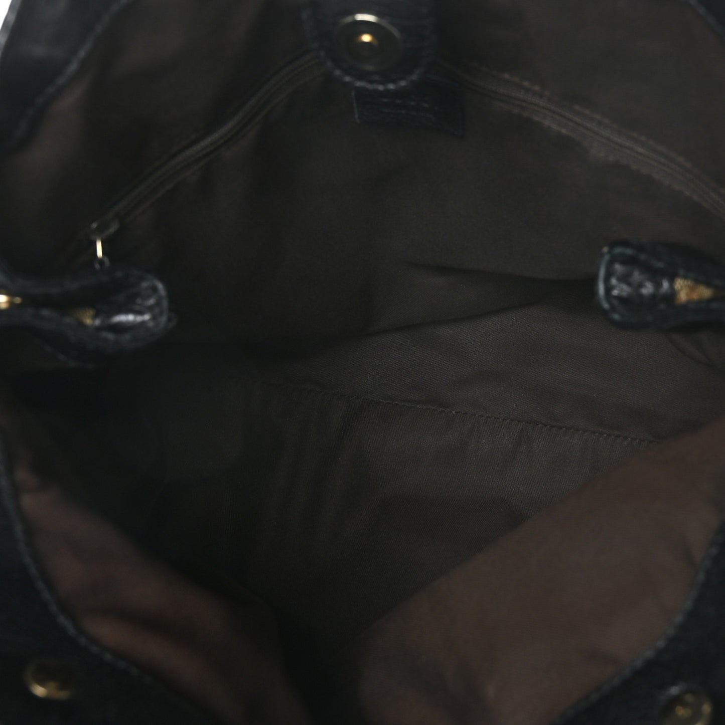 Monogram Medium Sukey Tote Beige Ebony Black