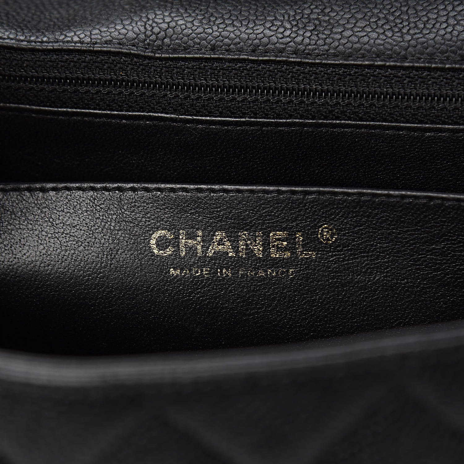 Chanel Caviar Quilted Jumbo Single Flap Black 6 of 10
