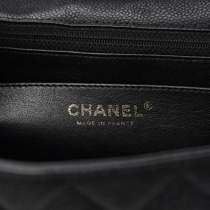 Chanel Caviar Quilted Jumbo Single Flap Black 6 of 10
