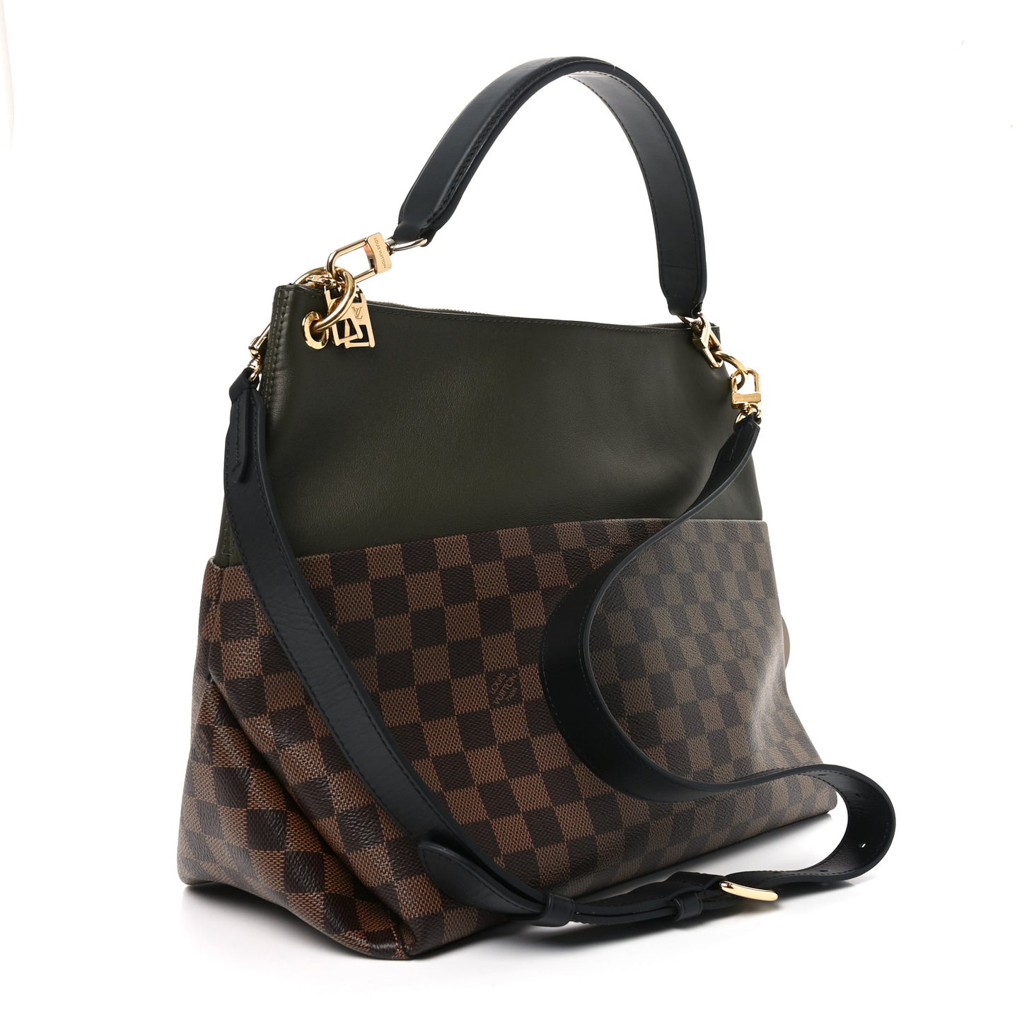 Damier Ebene Calfskin Maida Khaki