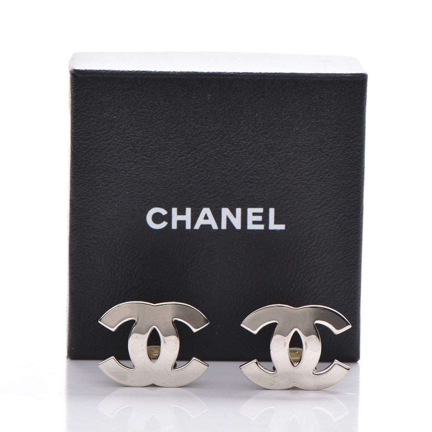 CC Clip On Earrings Silver