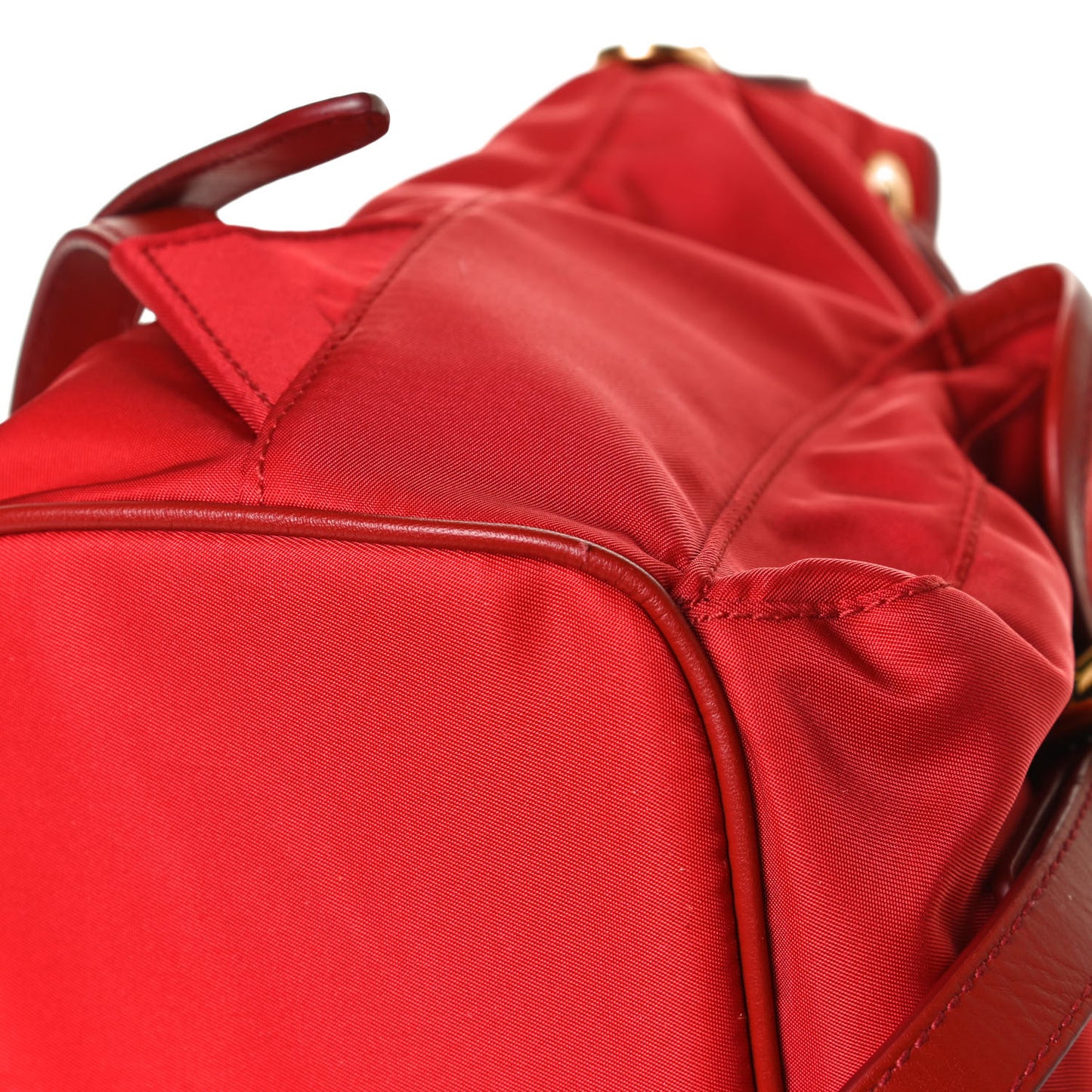 Tessuto Nylon Vitello Backpack Rosso
