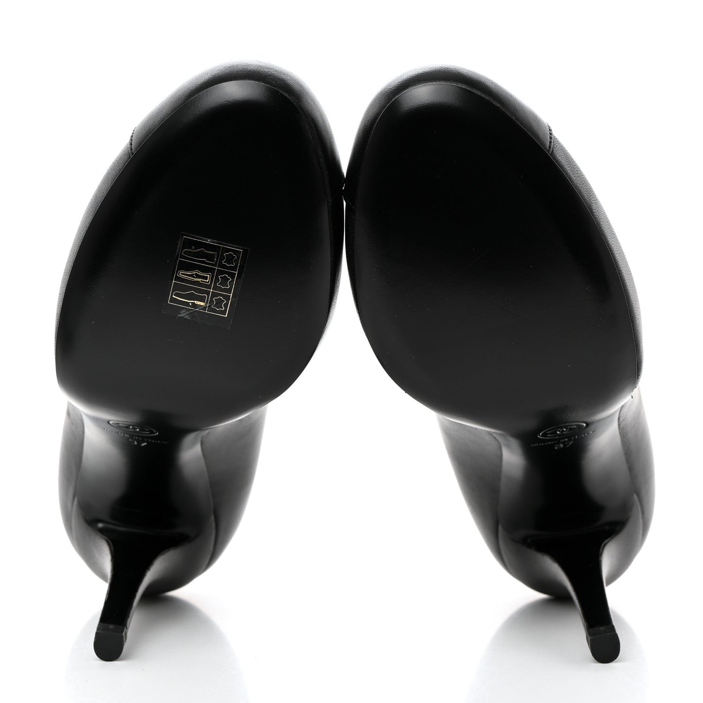 Lambskin Cap Toe CC Pumps 37 Black