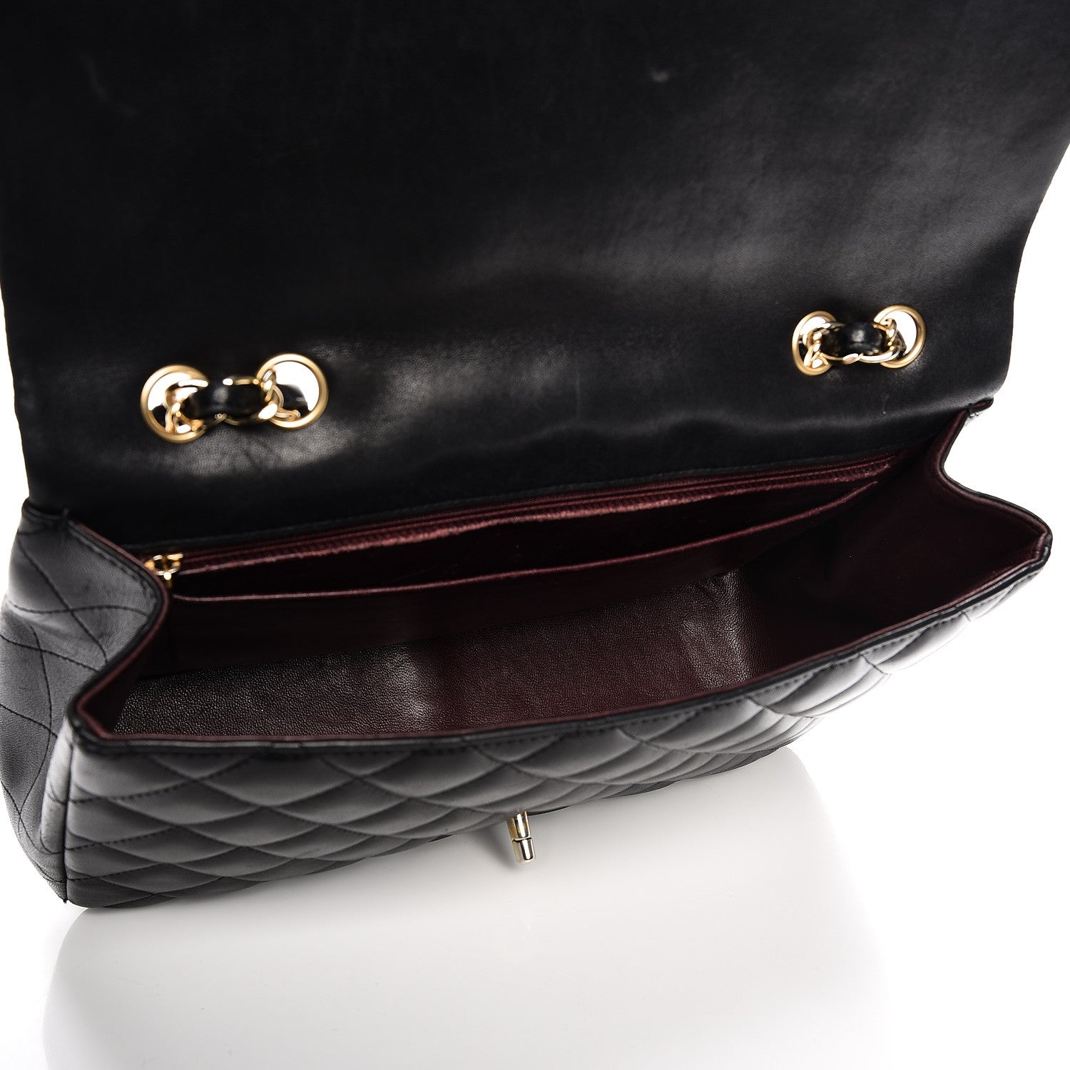 Chanel Lambskin Quilted Jumbo Single Flap Black 5 of 18