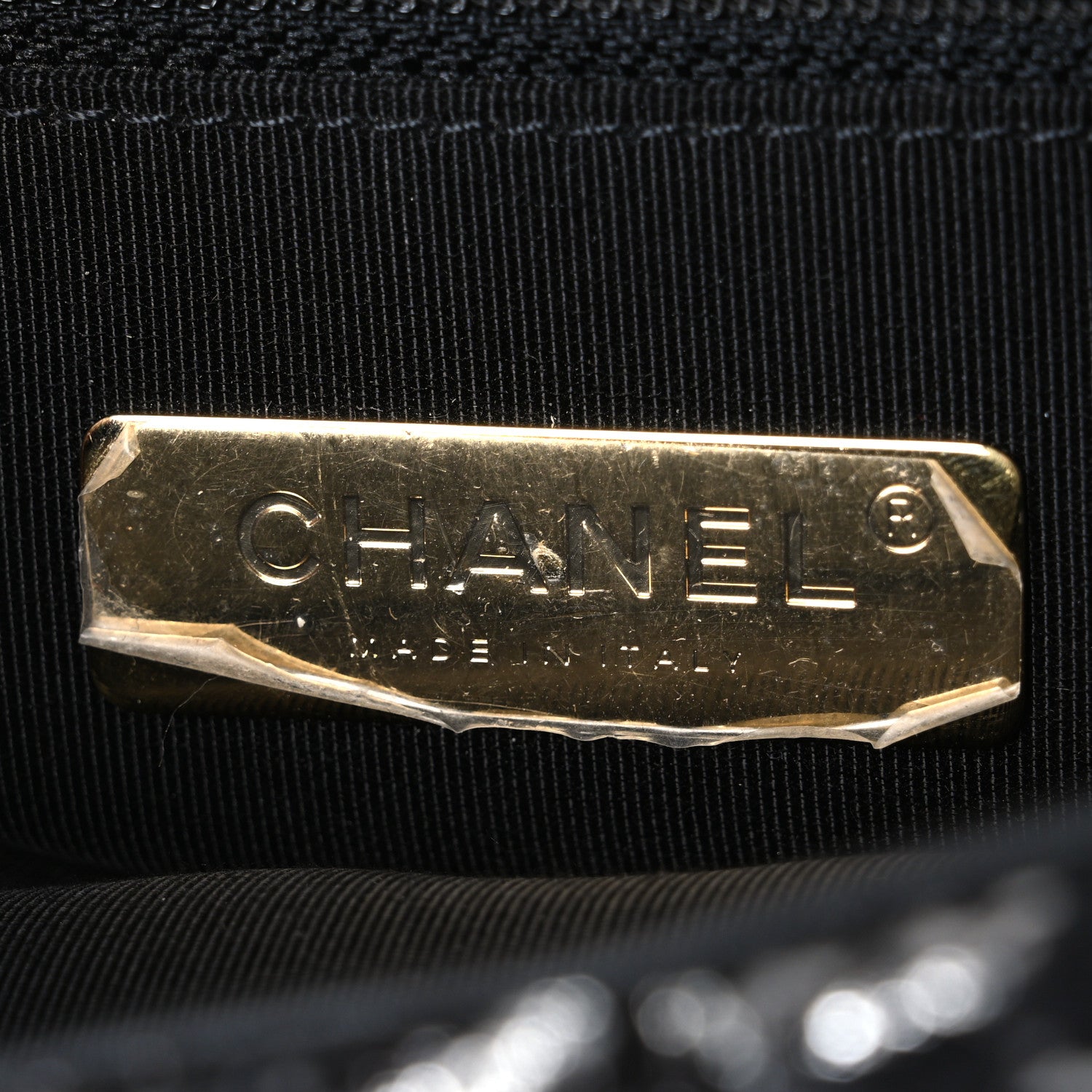 Chanel Tweed Quilted Large Chanel 19 Flap Black Silver Ecru 5 of 9