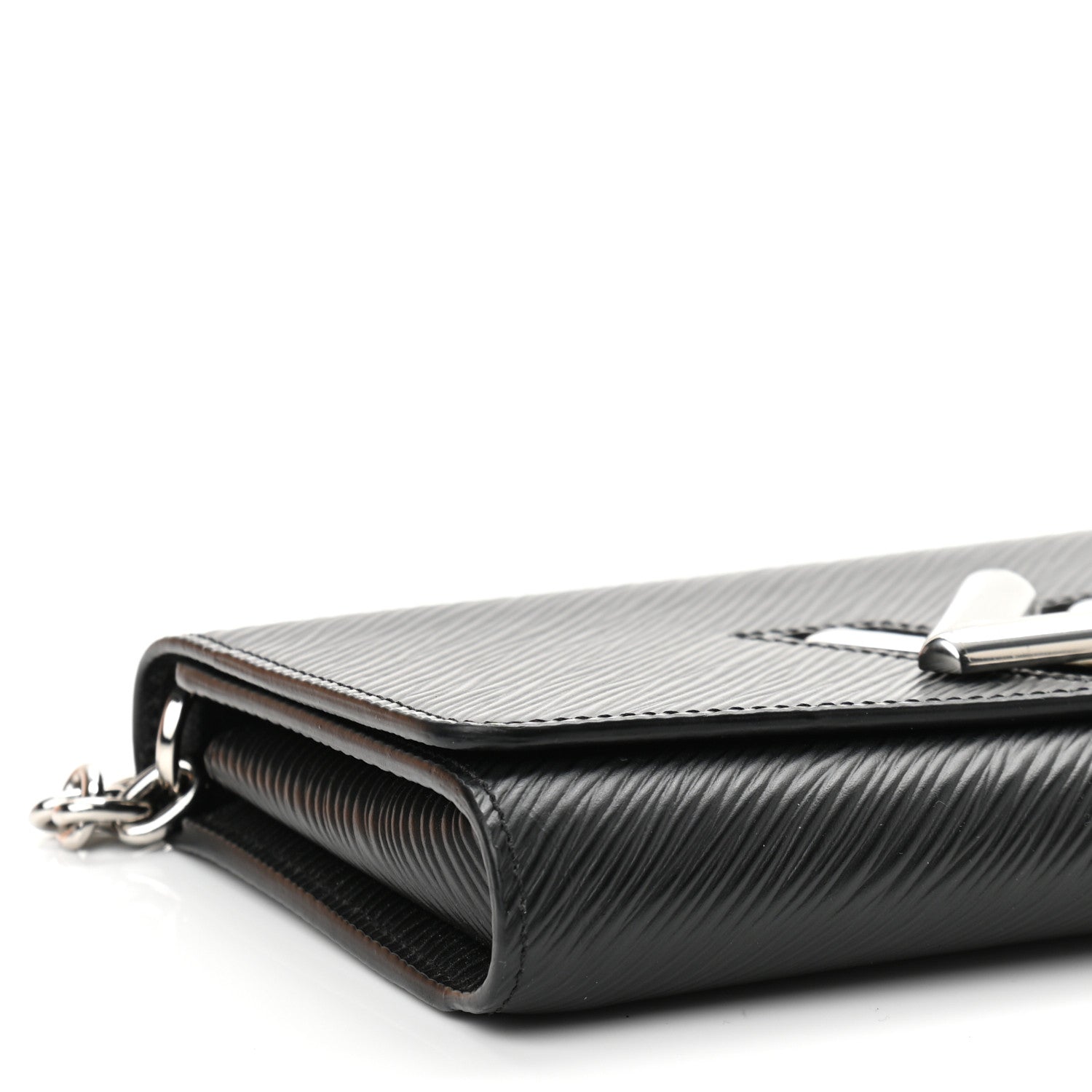 Louis Vuitton Epi Twist Chain Wallet Black 8 of 10
