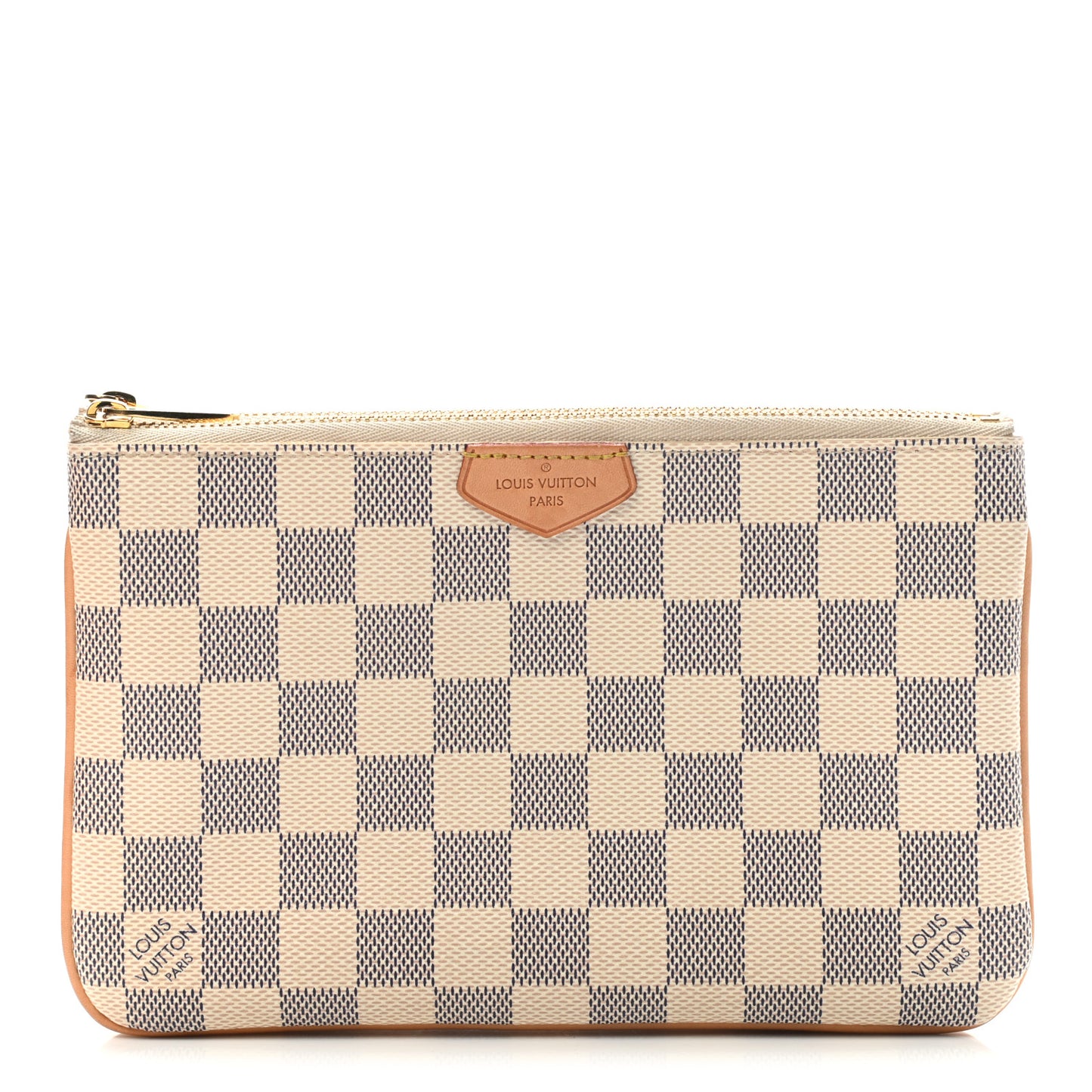 Damier Azur Double Zip Pochette