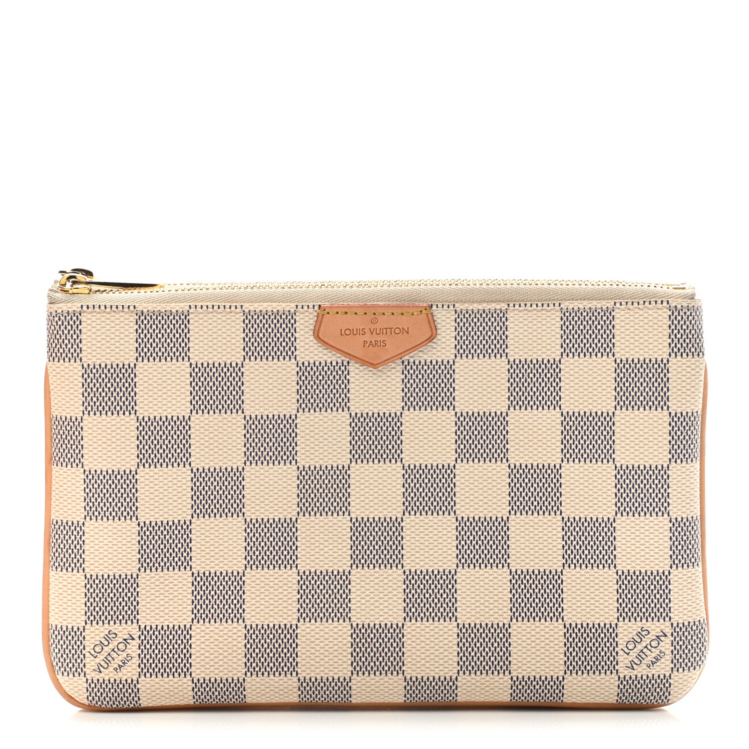 Louis Vuitton Damier Azur Double Zip Pochette 1 of 8