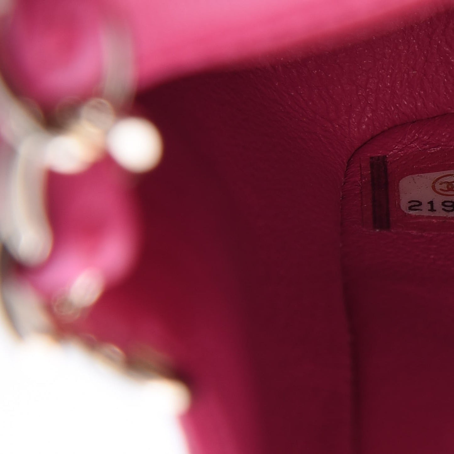 Lambskin Quilted Mini Rectangular Flap Fuchsia