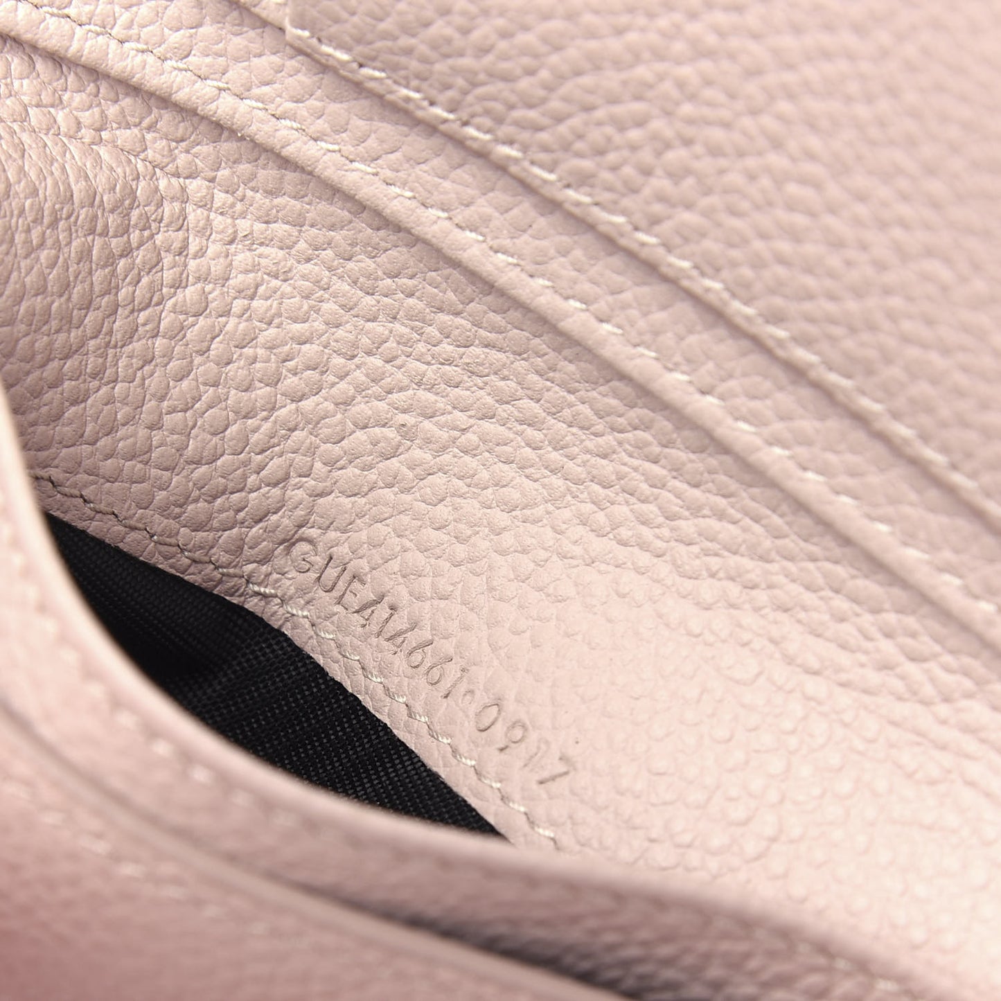 Grained Calfskin Rive Gauche Compact Zip Around Wallet Pink