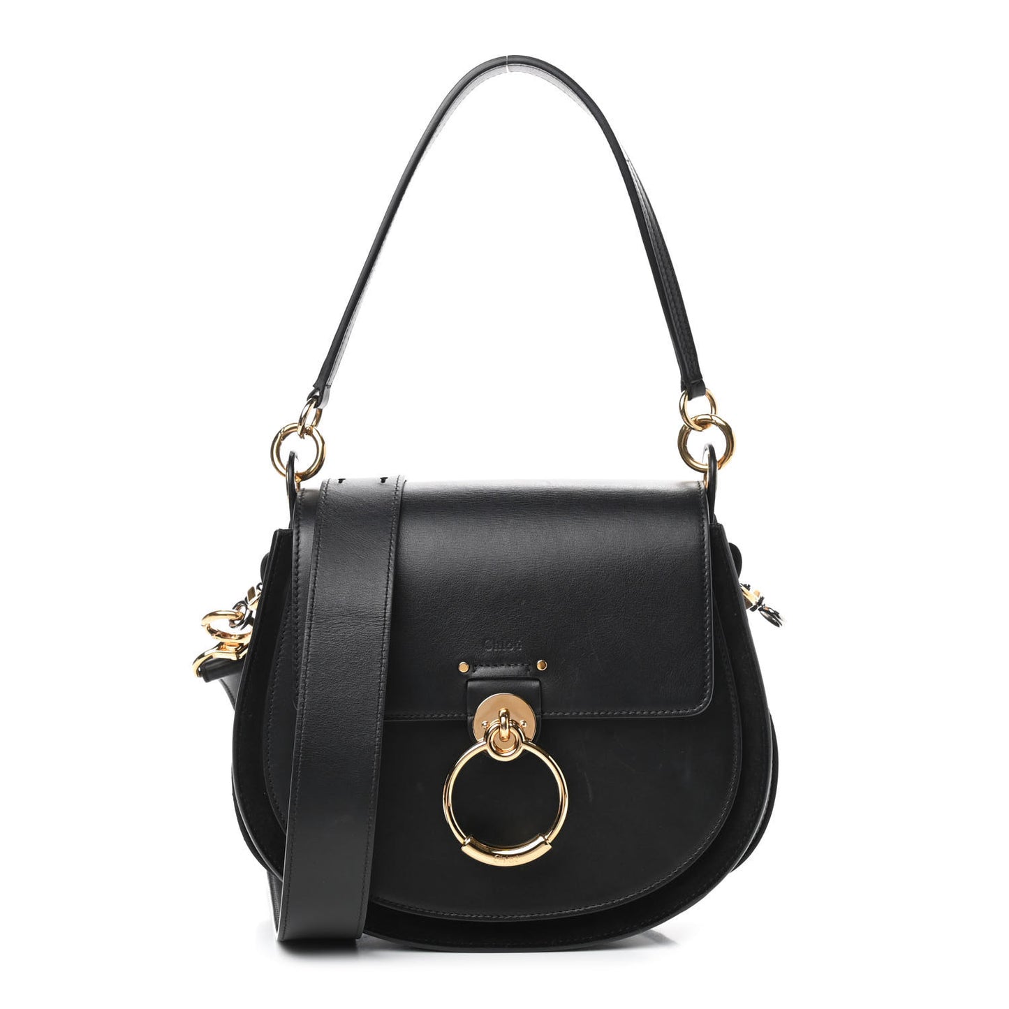 Calfskin Large Tess Bag Black