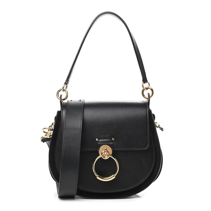 Chloe Calfskin Large Tess Bag Black 1 of 10