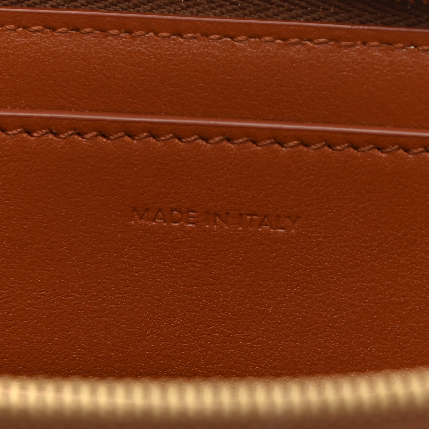 Natural Calfskin Tweed Clutch Tan