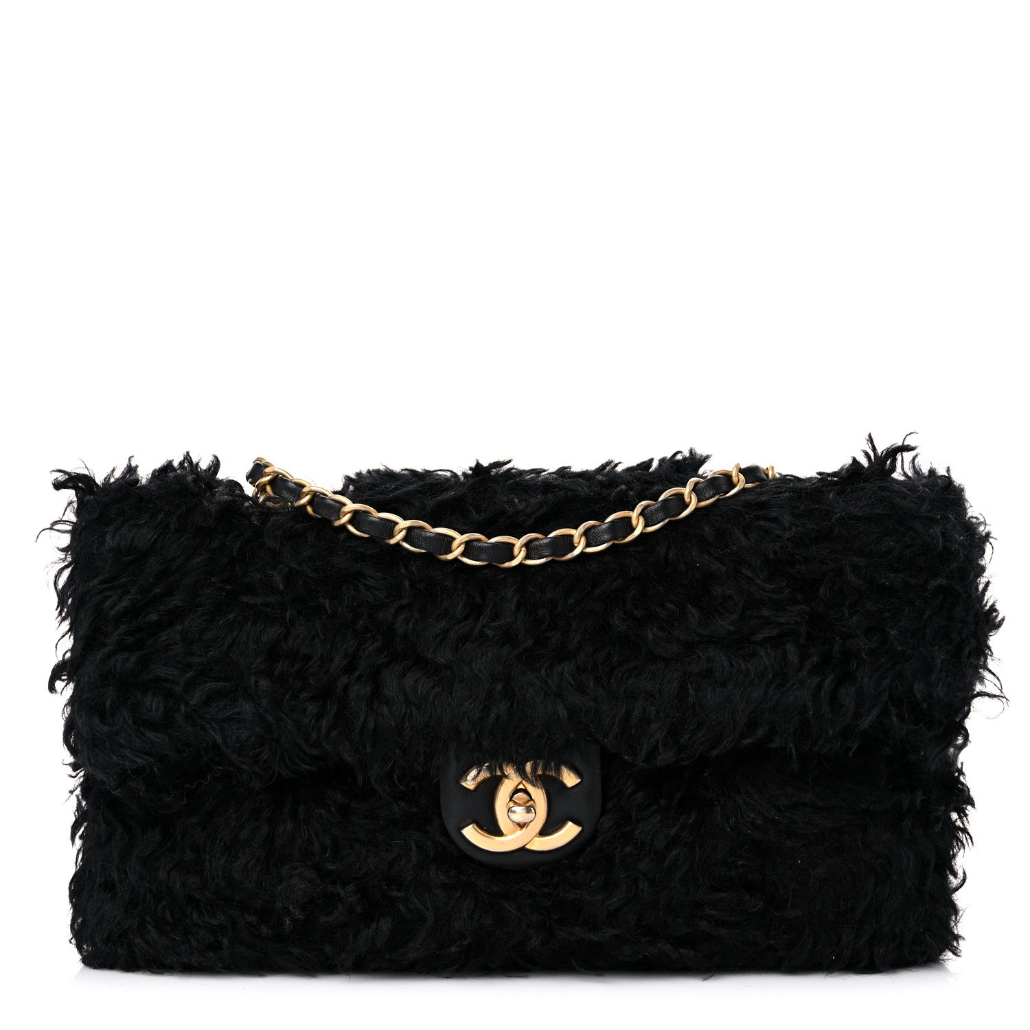Chanel Fantasy Fur CC Clutch Bag Black 1 of 13