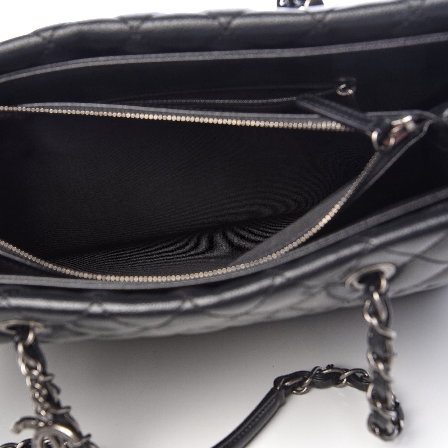 Chanel Caviar Quilted City Shopping Tote Black 7 of 16