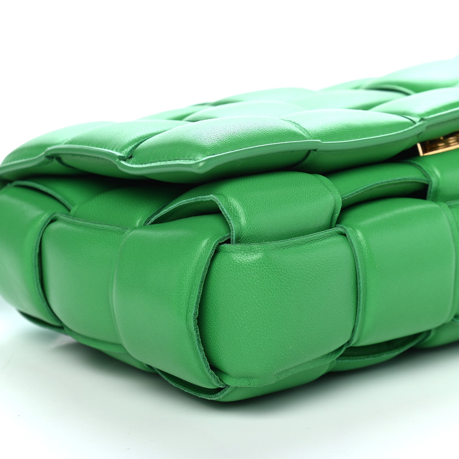 Bottega Veneta Nappa Maxi Intreccio Padded Cassette Crossbody Bag Grass 7 of 9