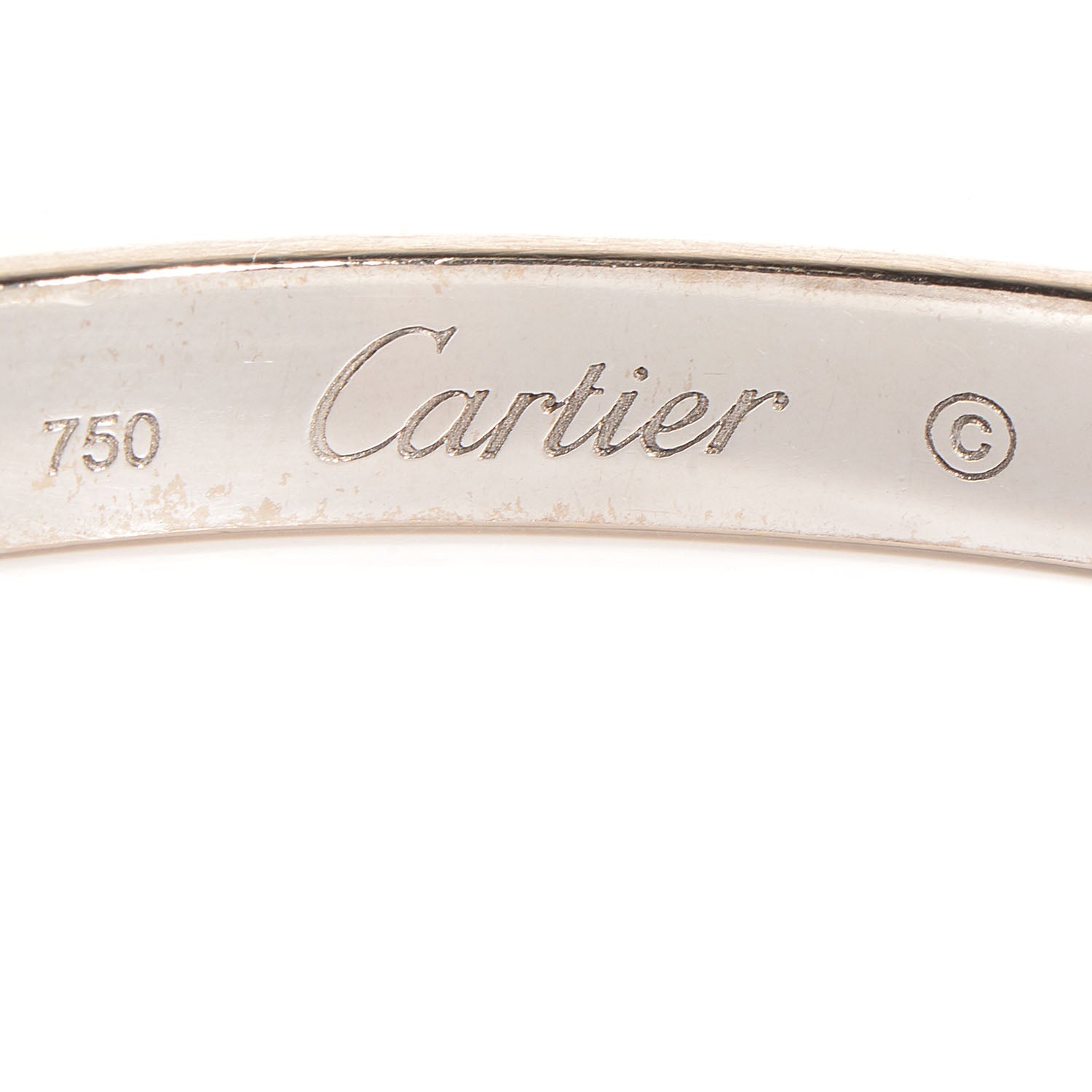 Cartier 18K White Gold LOVE Bracelet 17 4 of 6