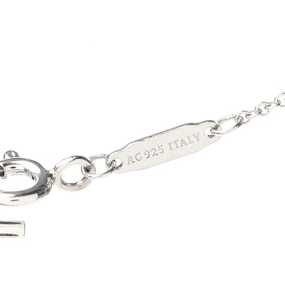 Tiffany Sterling Silver Large T Smile Pendant Necklace 5 of 6