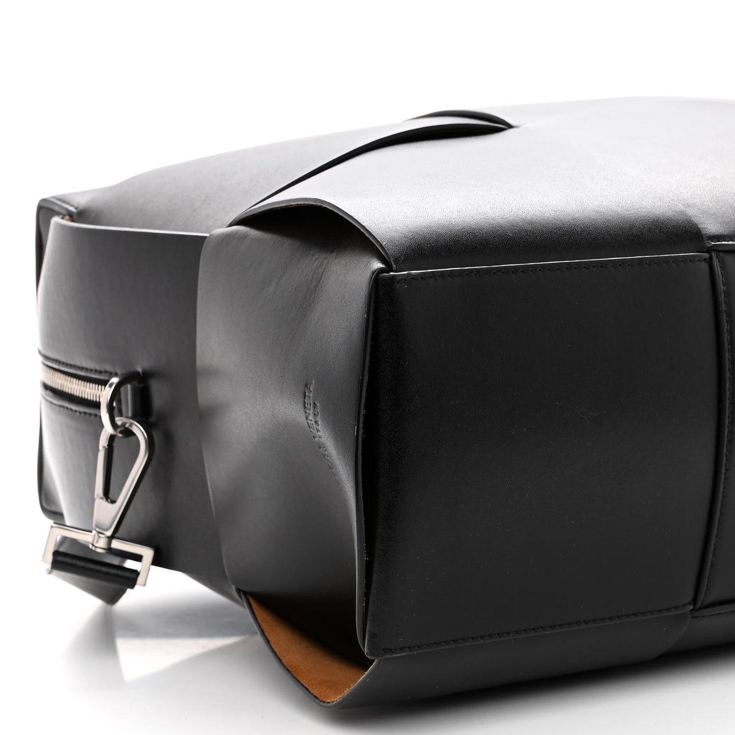 Calfskin Maxi Intrecciato Arco Briefcase Black