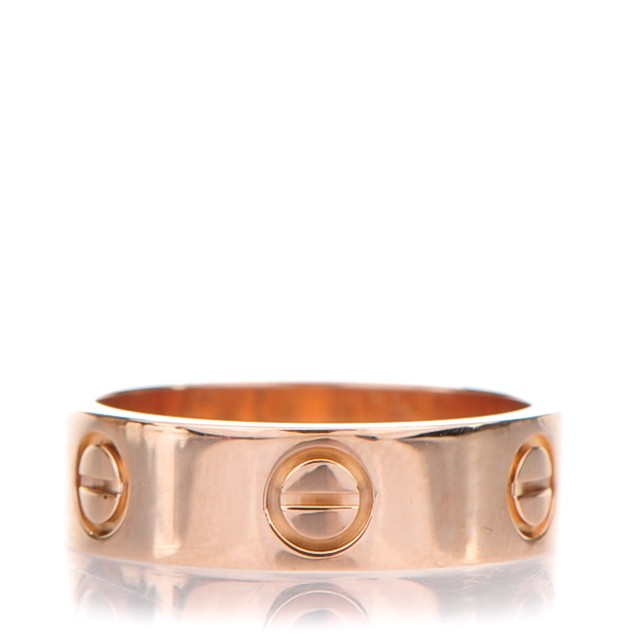 18K Pink Gold 5.5mm LOVE Ring 52 6