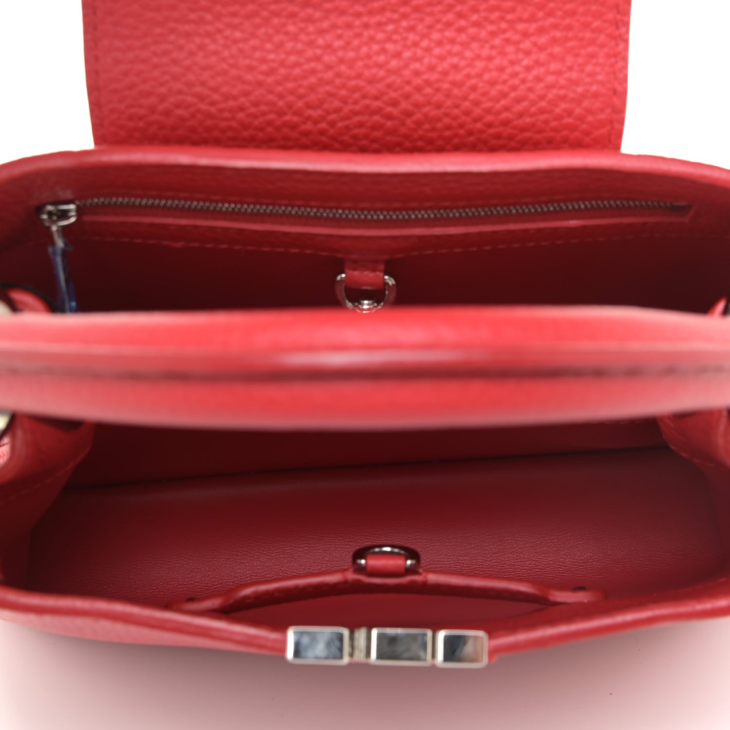 Louis Vuitton Taurillon Capucines BB Rubis 5 of 11