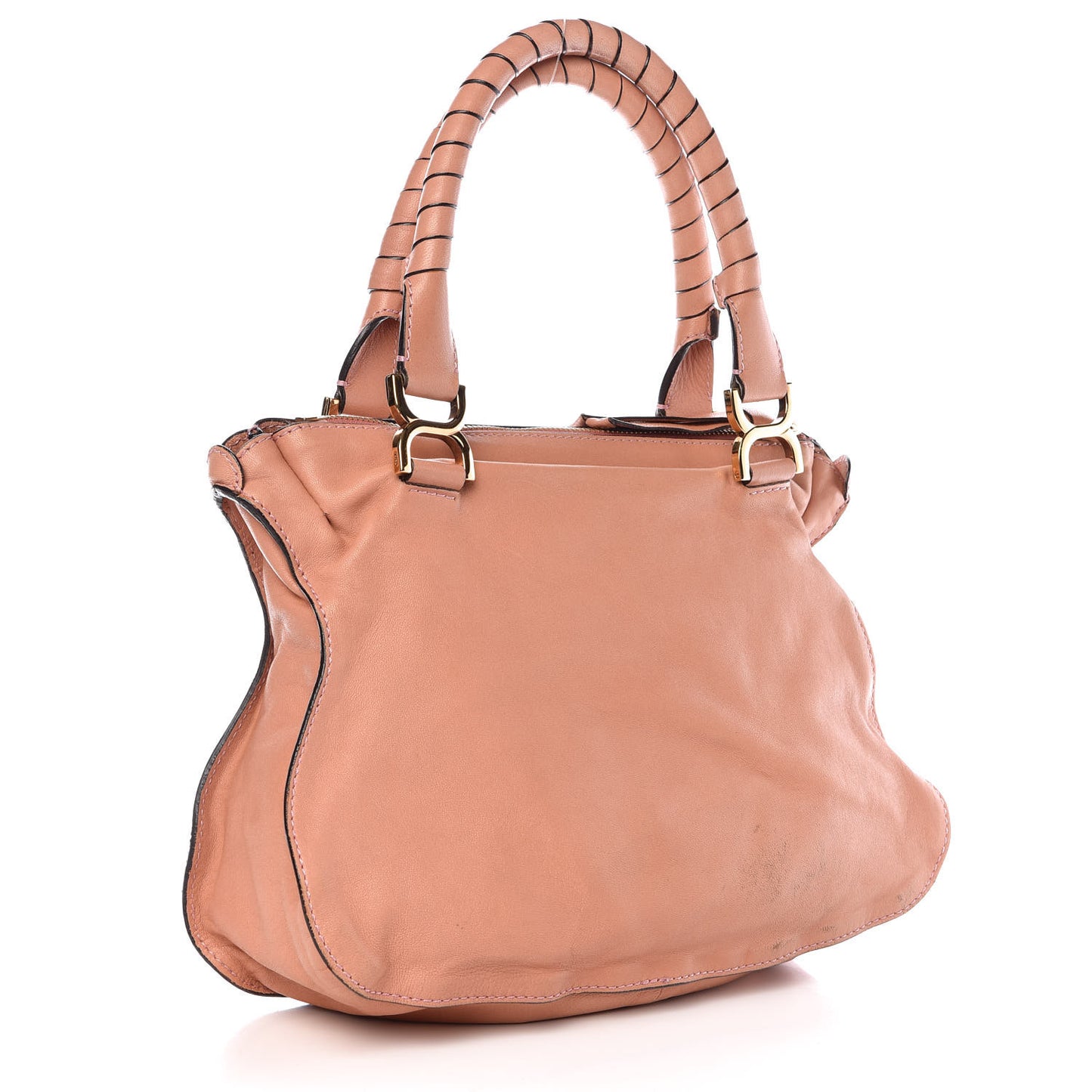 Calfskin Medium Marcie Satchel Pink