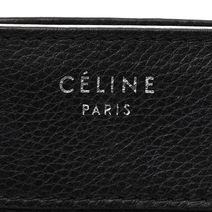 Celine Drummed Calfskin Micro Luggage Black 6 of 10