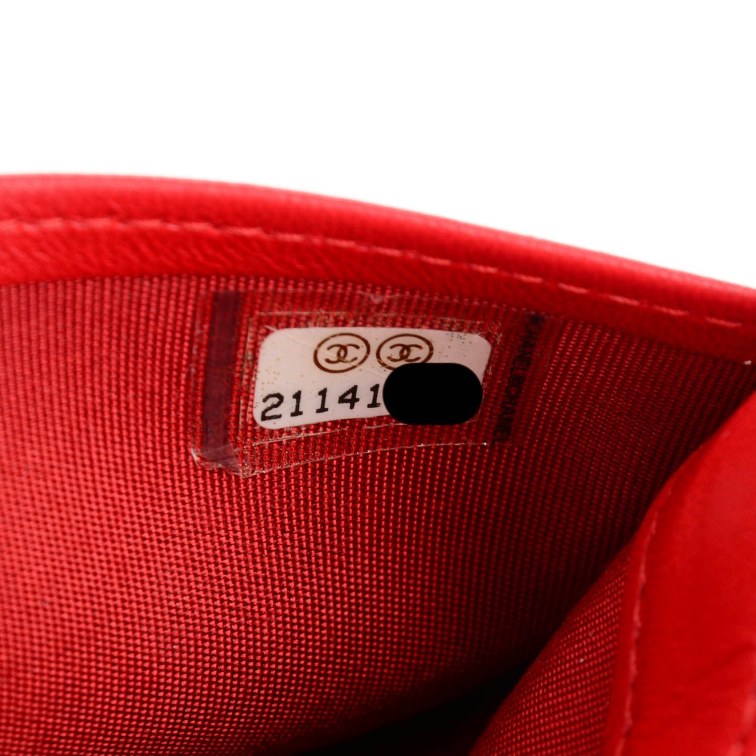 Chanel Lambskin Quilted Boy Yen Wallet Red 7 of 7