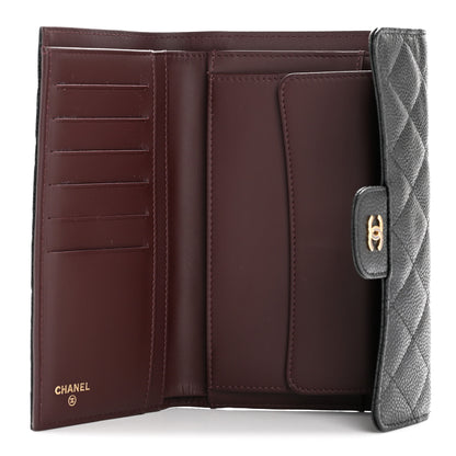 Chanel Caviar Quilted Large Flap Wallet Black 5 of 11