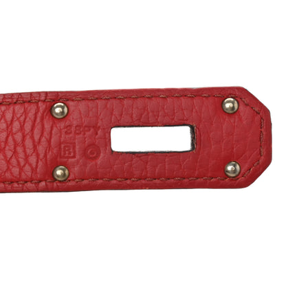 Hermes Taurillon Clemence Bi-Color Jypsiere 31 Rouge Casaque Rouge H 7 of 14