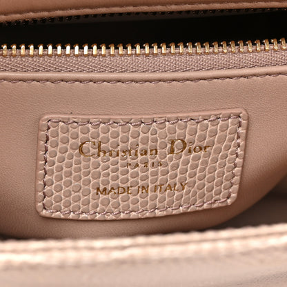 Christian Dior Lizard Small Lady Dior Beige 6 of 10