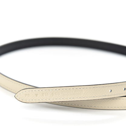 Hermes Epsom Swift 13mm Mini Mors H Belt 75 Craie Black 4 of 5