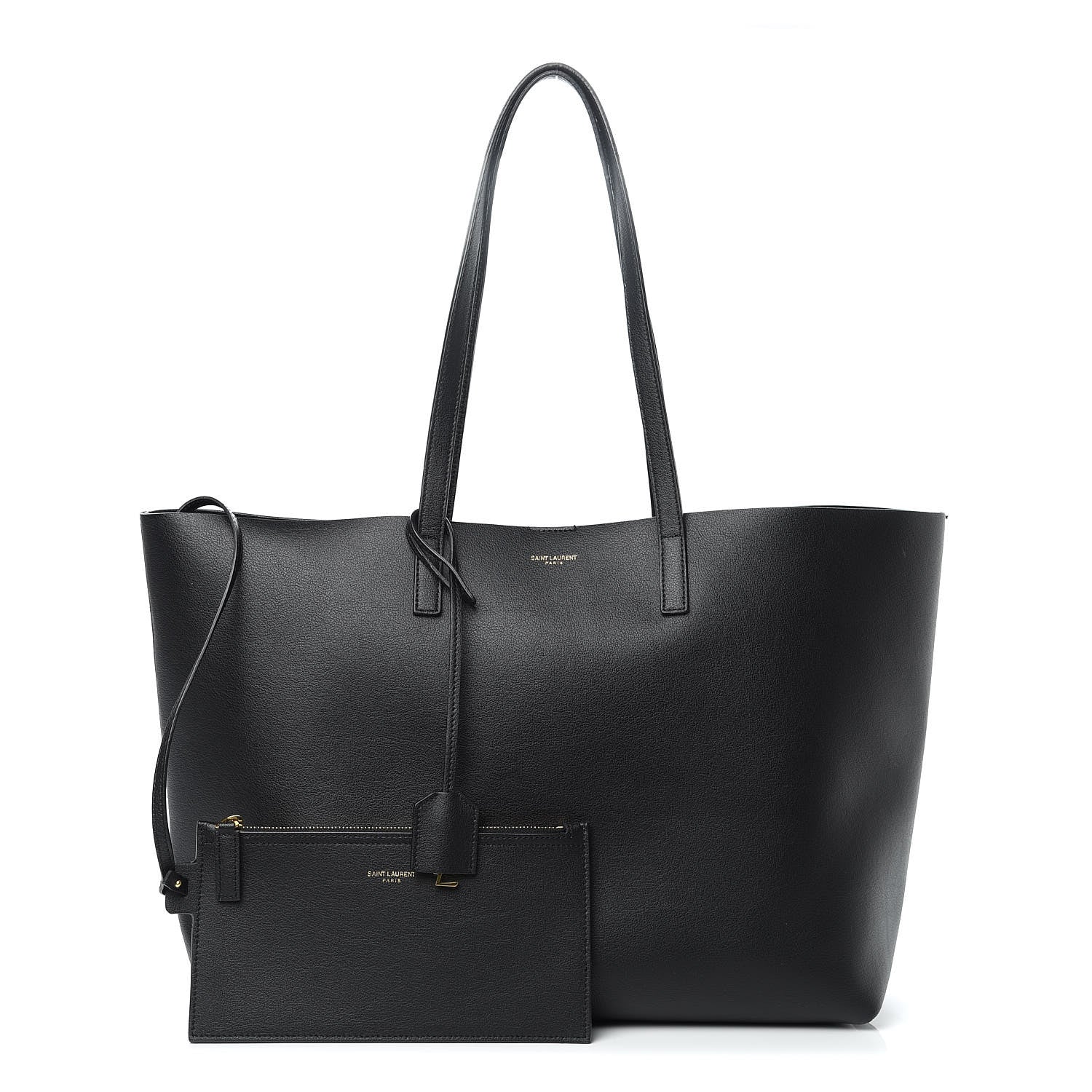 Saint Laurent Calfskin Large Shopping Tote Black 1 of 11
