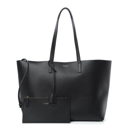 Saint Laurent Calfskin Large Shopping Tote Black 1 of 11